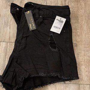 Women black shorts